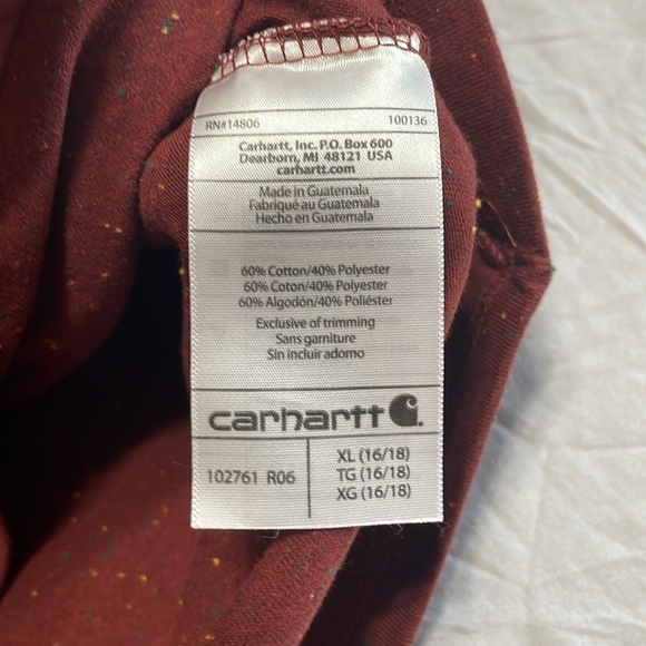 Carharrtt womens, long sleeve shirt, V-neck size XL - Picture 8 of 12